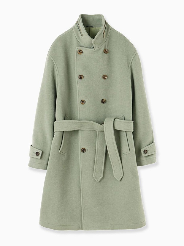 junhashimoto C07 OVER BELTED COAT / GREEN | junhashimoto 