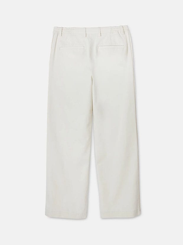 SeaGreen TWILL LOOSE PANTS / IVORY