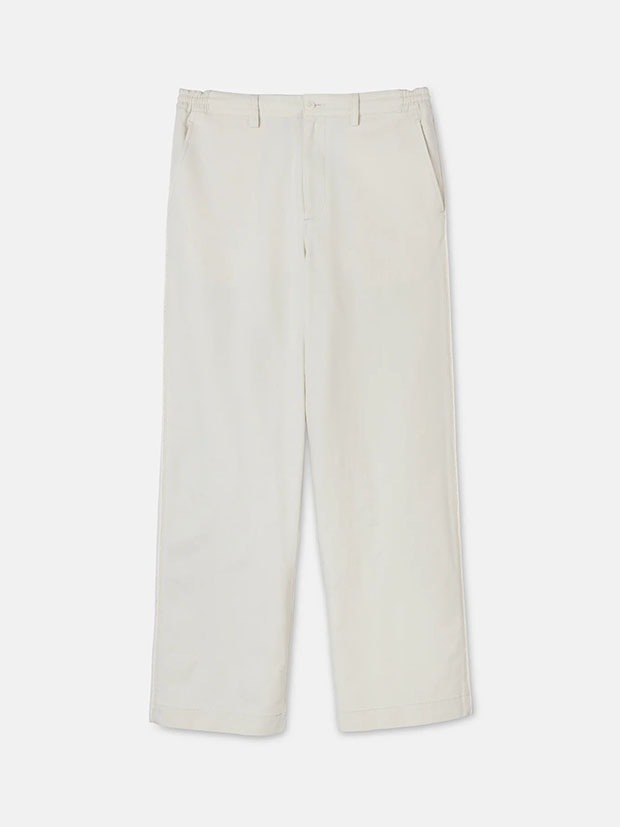 SeaGreen TWILL LOOSE PANTS / IVORY