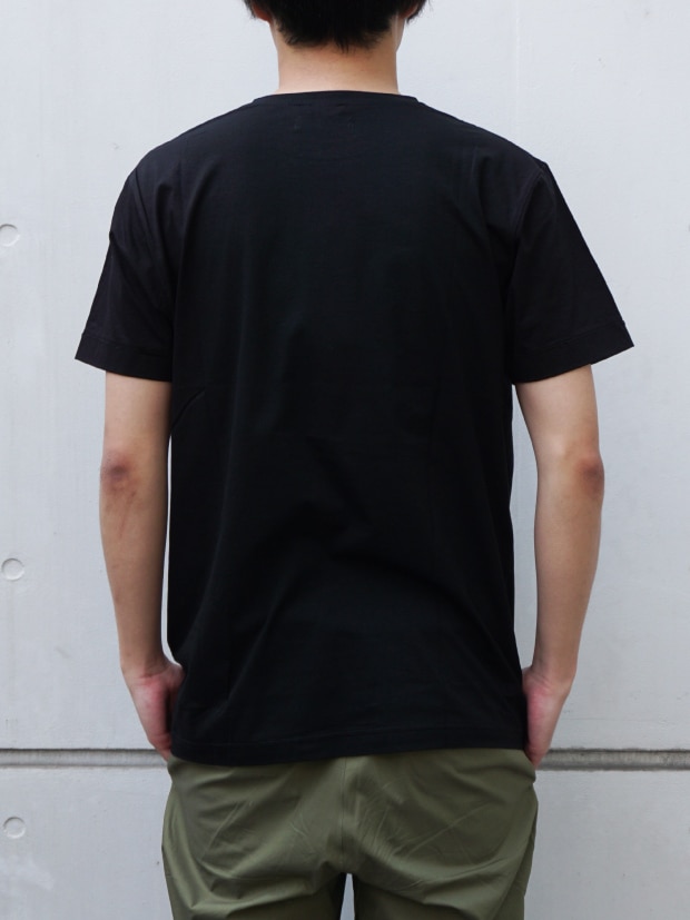 junhashimoto S/S OVER SIZE ROLL UP TEE / BLACK