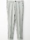 1PIU1UGUALE3 RIB TAPERED SLACKS / L.GRAY