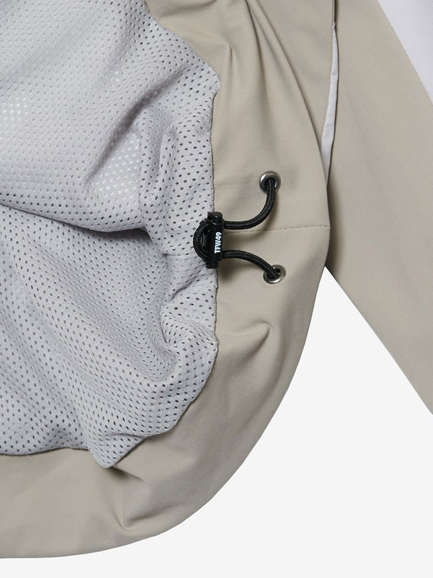 TFW49 SIDE PANEL SHELL PULLOVER / GREIGE