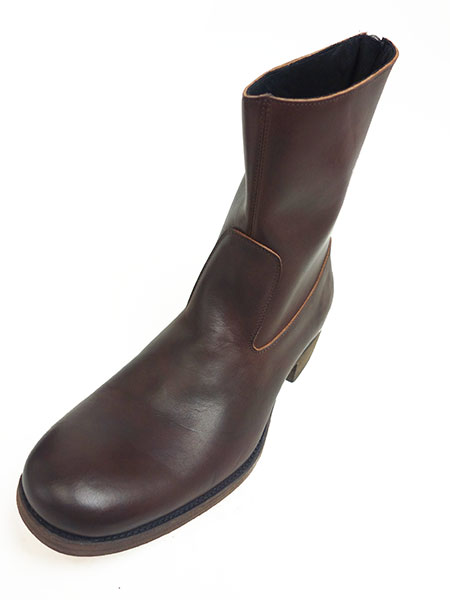 C DIEM S21M Vaqueta back zip boots BROWN