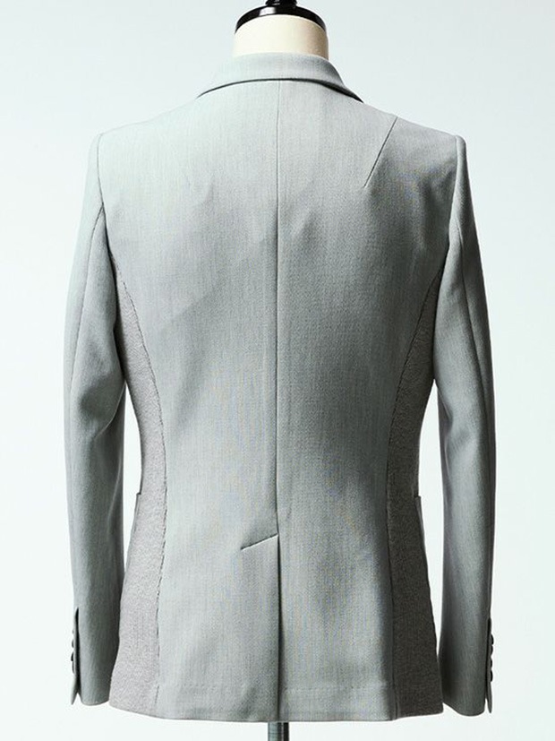 1PIU1UGUALE3 RIB 2B-JKT / L.GRAY