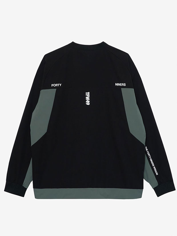 TFW49 SIDE PANEL SHELL PULLOVER / BLACK