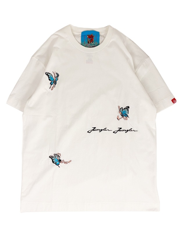 JUNGLES BUTTEFLY GUY  T S/S / WHITE