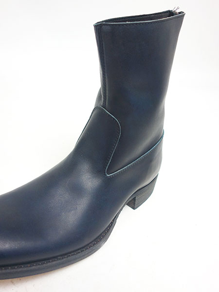 C DIEM S21M Vaqueta back zip boots BLACK