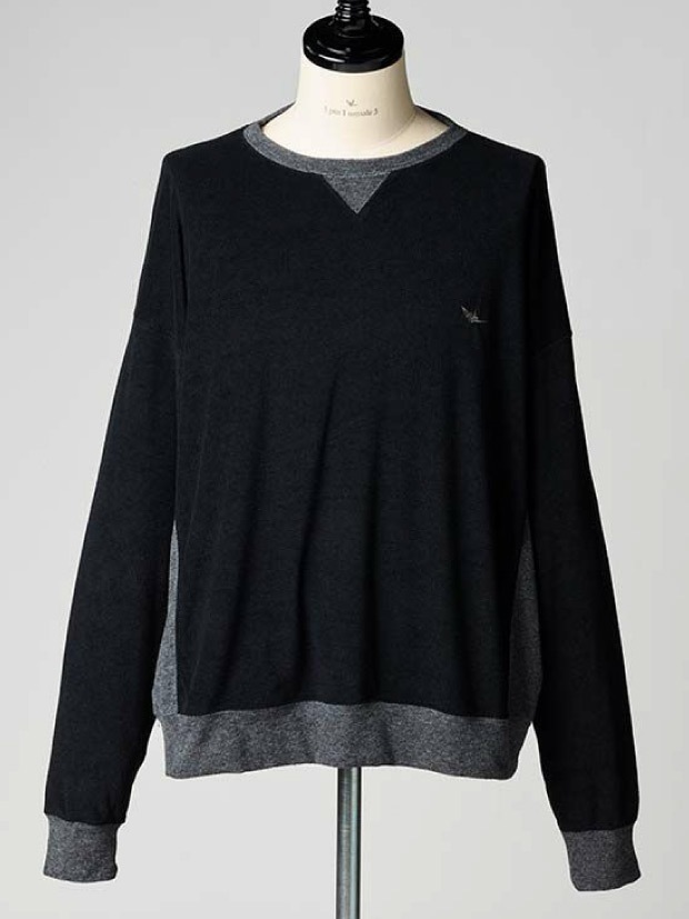 1PIU1UGUALE3 LOUNGE SET (BLACK/D.GRAY)