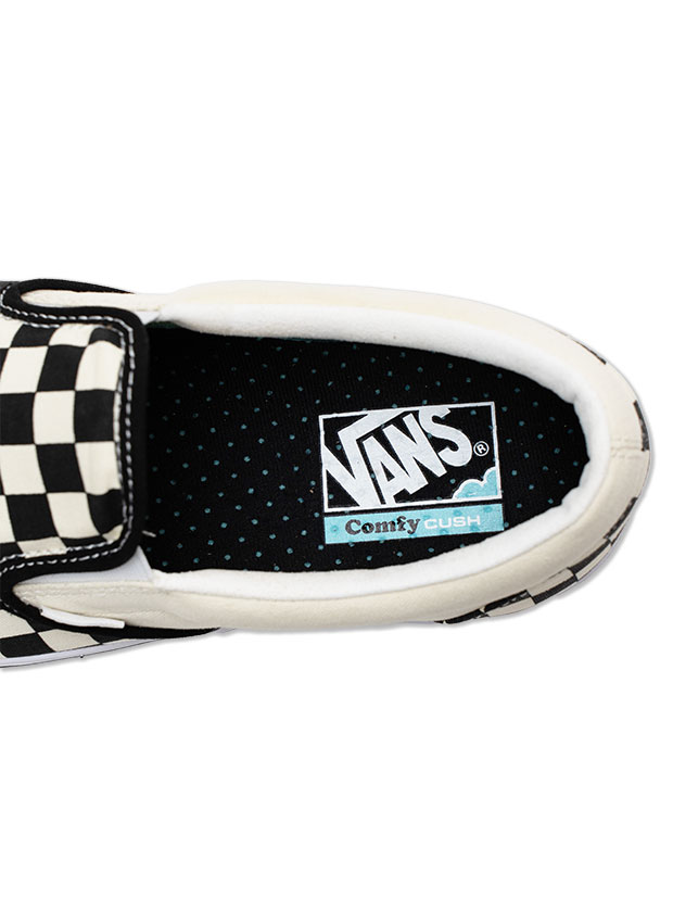 VANS Ua Comfycush Slip-ON / CHECKERBOARD/TRUE WHITE