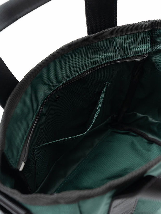 TFW49 NYLON TOTE BAG SMALL / GREEN