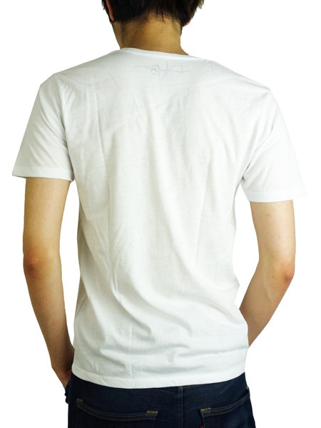 Rolland Berry + rF  S/S TEE PALM FADE White
