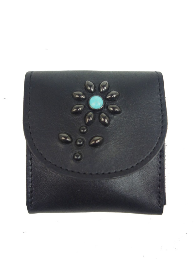 HTC BLACK FLAP COIN&CARD CASE FLOWER TQ BLACK