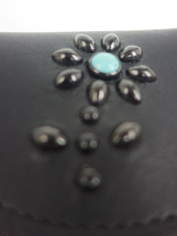 HTC BLACK FLAP COIN&CARD CASE FLOWER TQ BLACK