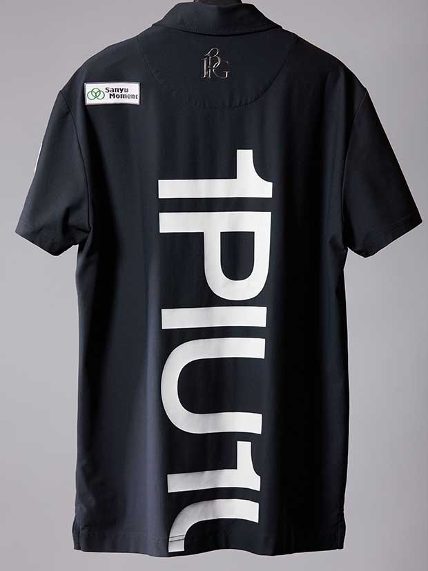 1PIU1UGUALE3 113GOLF FOR SHINGO KATAYAMA PLAIN  POLO / BLACK