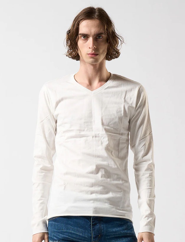 wjk 3 in pack-T L/S / WHITE