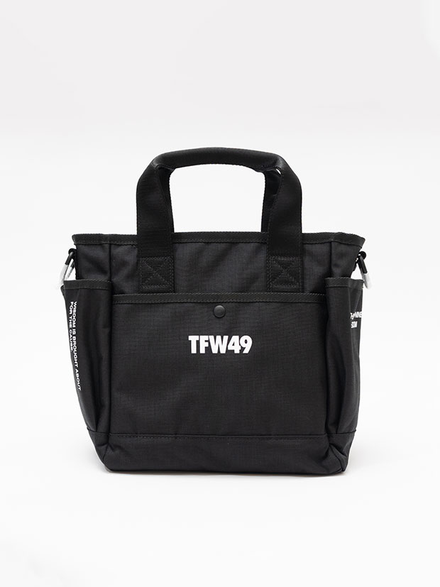 TFW49 NYLON TOTE BAG SMALL / BLACK