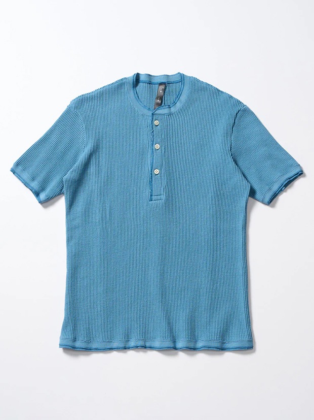 wjk waffle henley  / l.blue