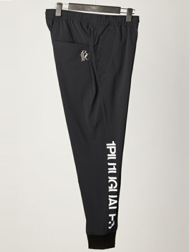 1PIU1UGUALE3 GOLF  RIB PANTS  / BLACK