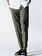 1PIU1UGUALE3 CREASE SLACKS ARGAN OIL 2WAY / KHAKI