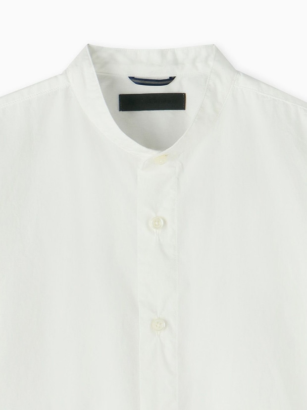 junhashimoto BAND COLLAR SHIRTS / WHITE | junhashimoto