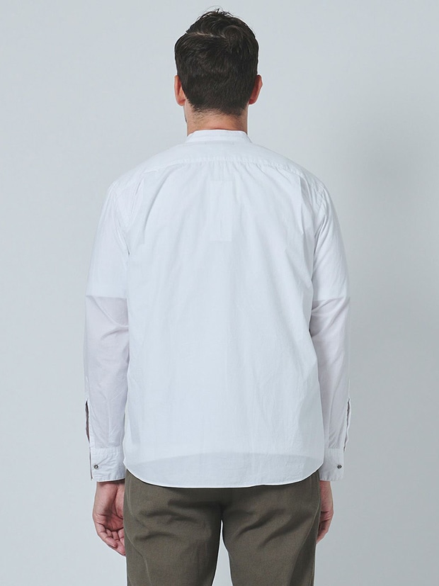 junhashimoto BAND COLLAR SHIRTS / WHITE | junhashimoto