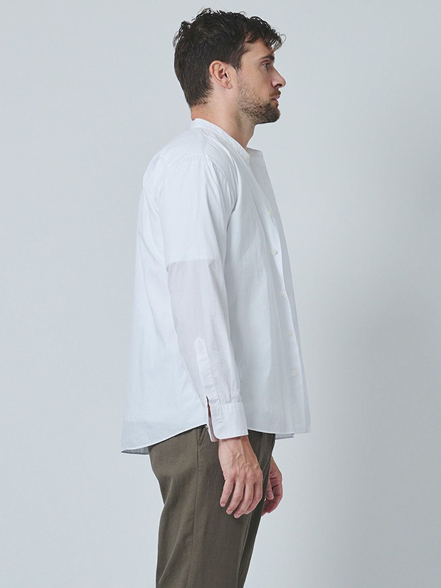 junhashimoto BAND COLLAR SHIRTS / WHITE