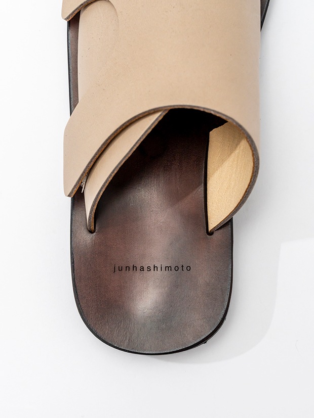 junhashimoto VELCRO SANDAL / BEIGE
