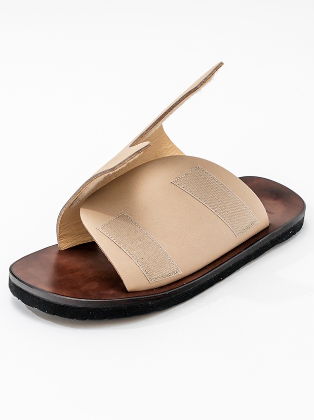 junhashimoto VELCRO SANDAL / BEIGE