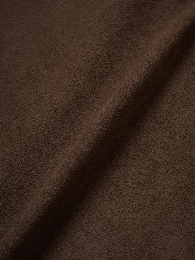 SeaGreen ECO SUEDE LOOSE PANTS / BROWN