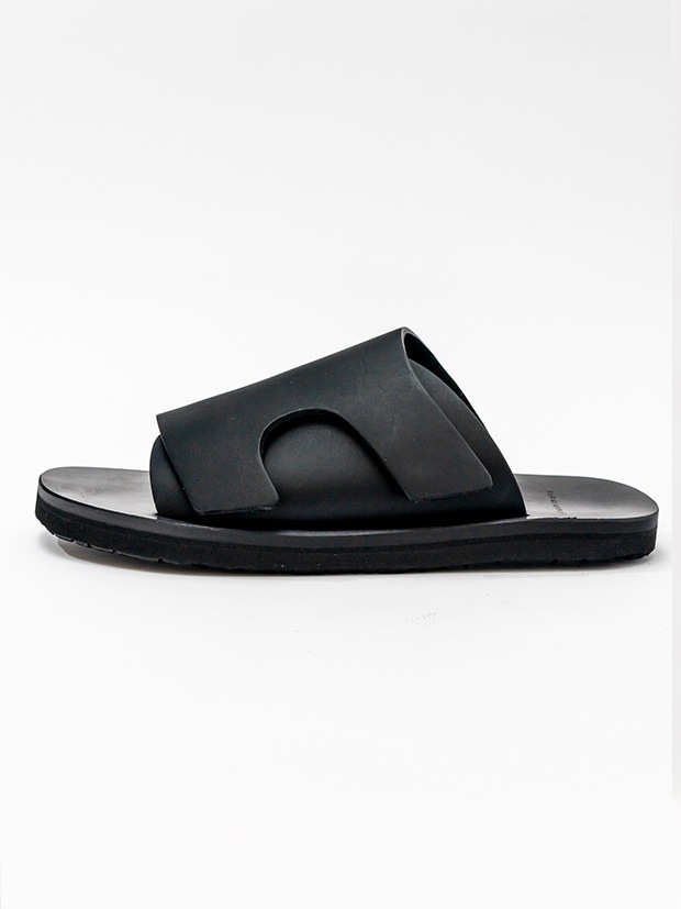 junhashimoto VELCRO SANDAL / BLACK