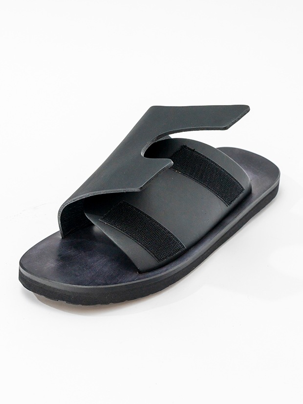 junhashimoto VELCRO SANDAL / BLACK