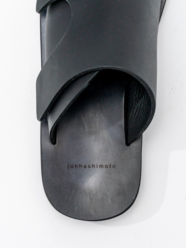 junhashimoto VELCRO SANDAL / BLACK