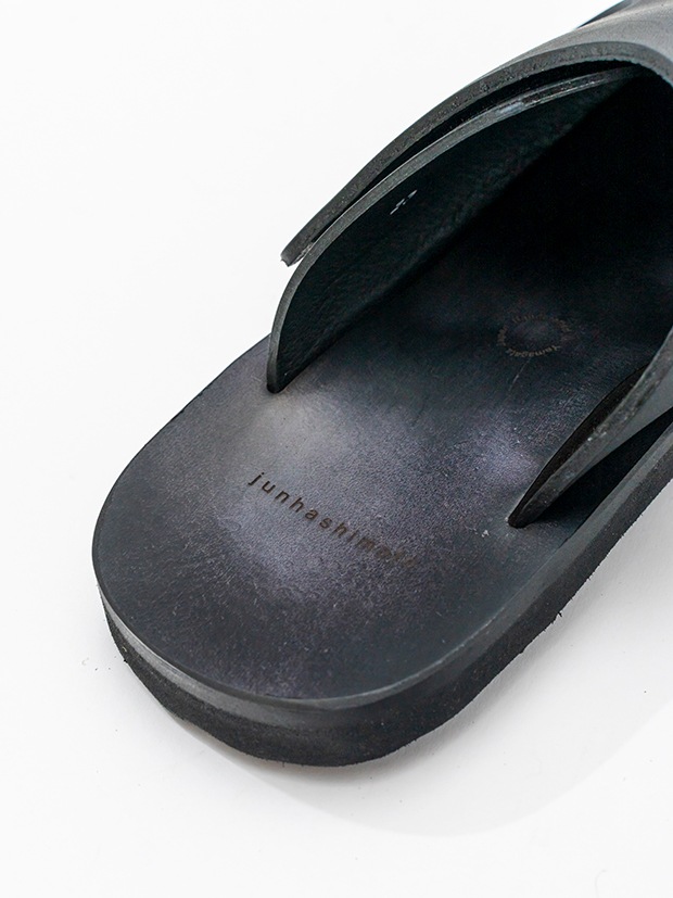 junhashimoto VELCRO SANDAL / BLACK