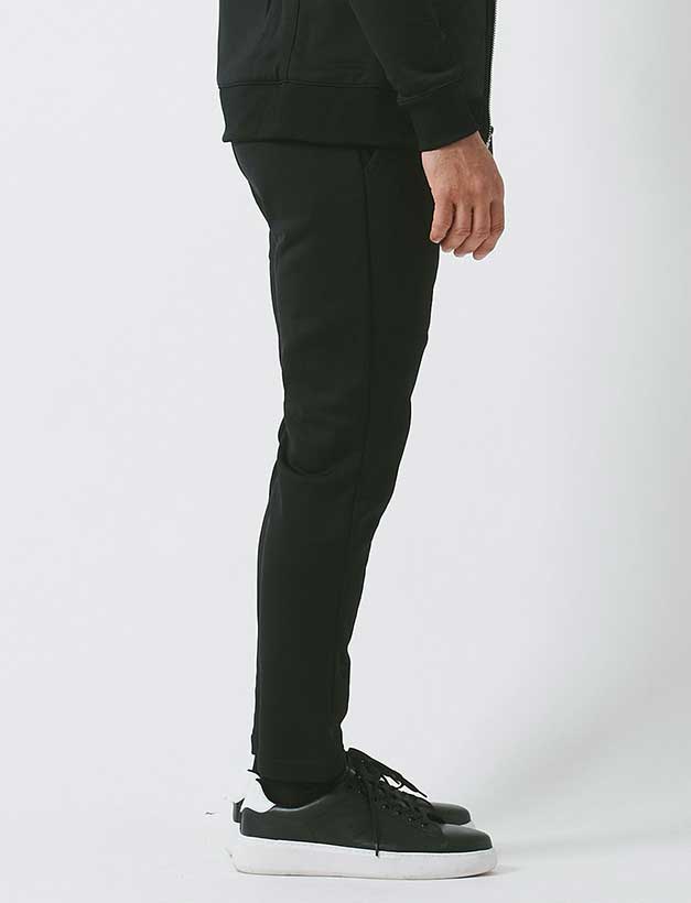 junhashimoto GROSSRICH SKINNY JERSEY PANTS / BLACK