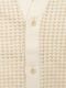 SeaGreen BIG WAFFLE CARDIGAN / CREAM