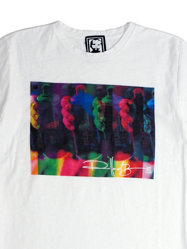Rolland Berry SPRAY ART sp slub body ART Tee WHITE