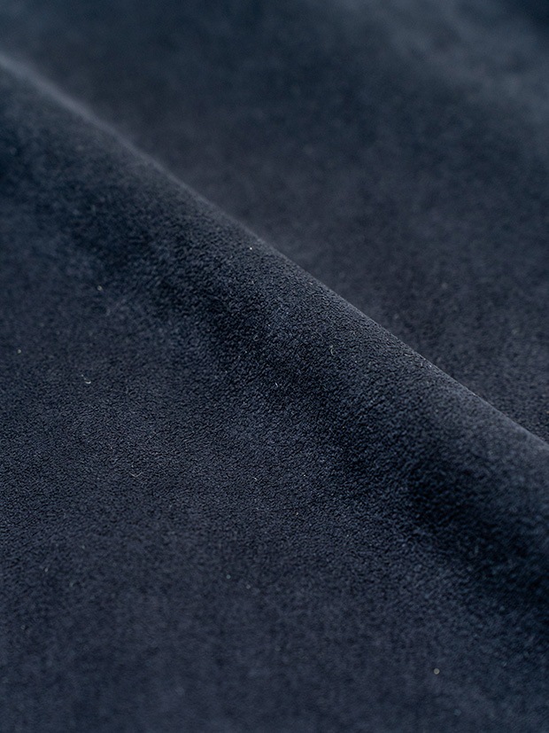 SeaGreen ECO SUEDE TRACKER JACKET / NAVY