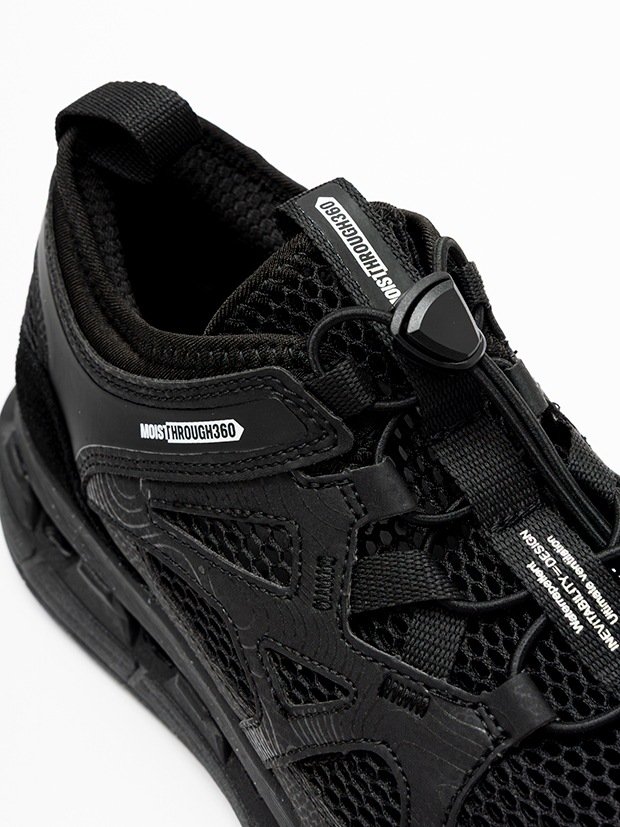 【最終値下げ】FOOTINDUSTRY別注スニーカー 27.0 Black MOISTHROUGH360 CAICIAS / BLACK | MOISTHROUGH360 | rumbleFISH