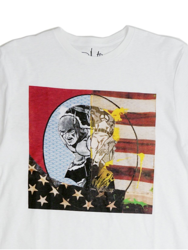 Rolland Berry SUPER HERO  sp slub body ART Tee WHITE