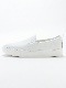 junhashimoto xWH COMBI LEATHER SLIP-ON / WHITE