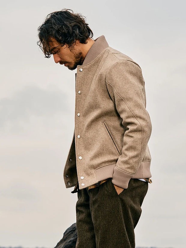 wjk stadium jumper / beige