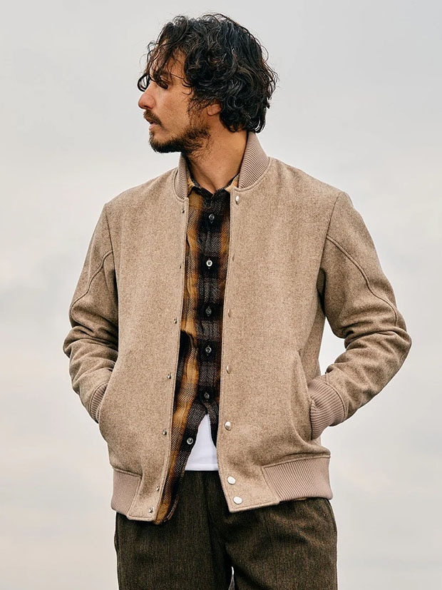 W46 wjk stadium jumper スタジアムジャンパー M ベージュ wjk stadium jumper / beige | ALL ITEM | rumbleFISH / ランブル