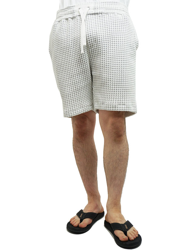 SeaGreen SeaGreen CAVIANA big waffle shorts IVORY