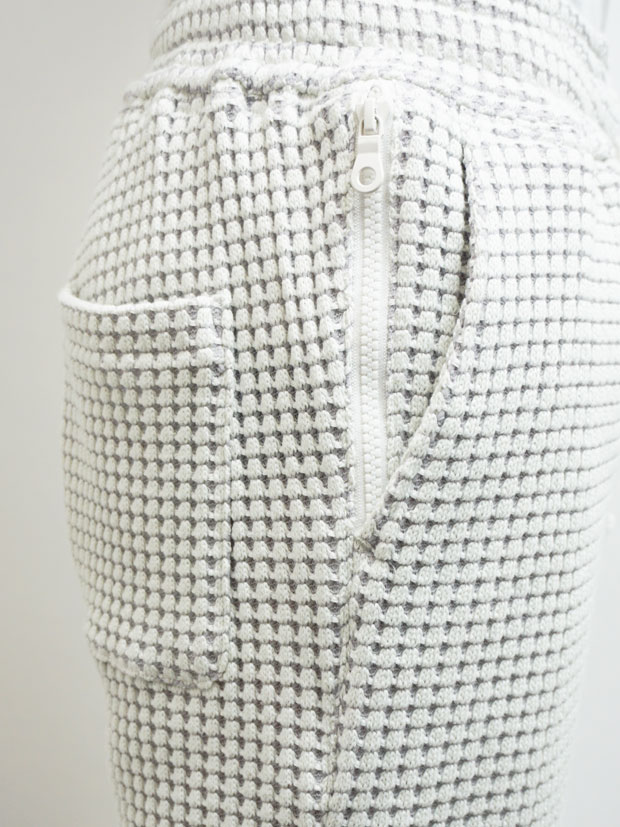 SeaGreen SeaGreen CAVIANA big waffle shorts IVORY