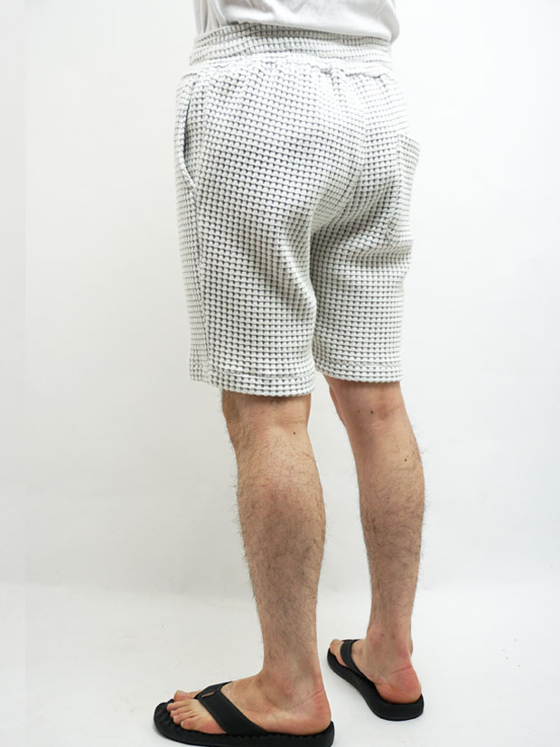 SeaGreen SeaGreen CAVIANA big waffle shorts IVORY