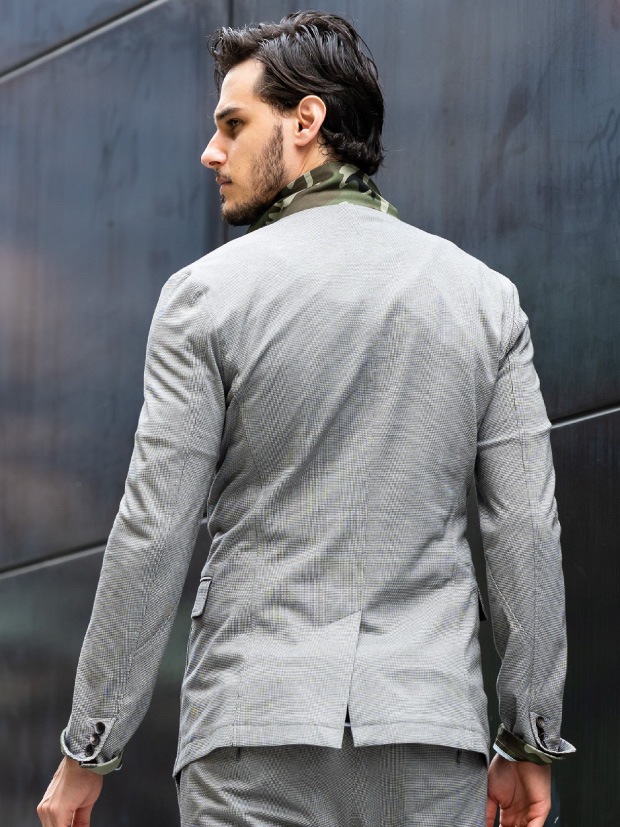 wjk surf knit jacket / GRAY | wjk | rumbleFISH / ランブルフィッシュ