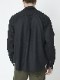 junhashimoto WOOL MELTON SHIRTS / BLACK