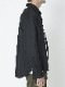 junhashimoto WOOL MELTON SHIRTS / BLACK