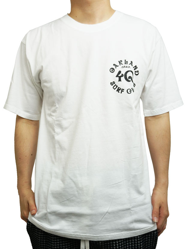 Oakland Surf Club x 4Q  Tee WHITE/BLACK