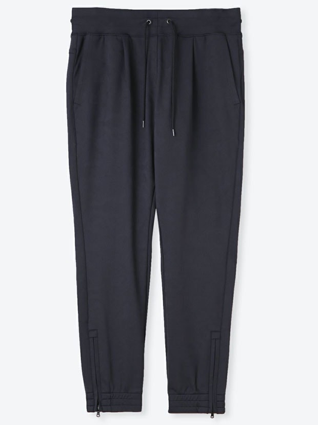 junhashimoto GATHER TUCK PANTS -Emboss Camo- NAVY